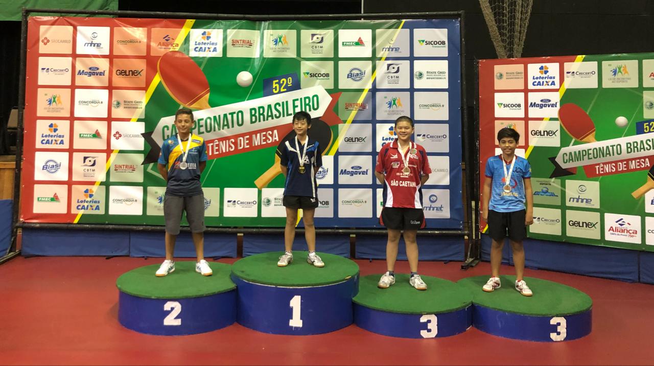 Atletas juventinos conquistam medalhas no Brasileiro de Tênis de Mesa