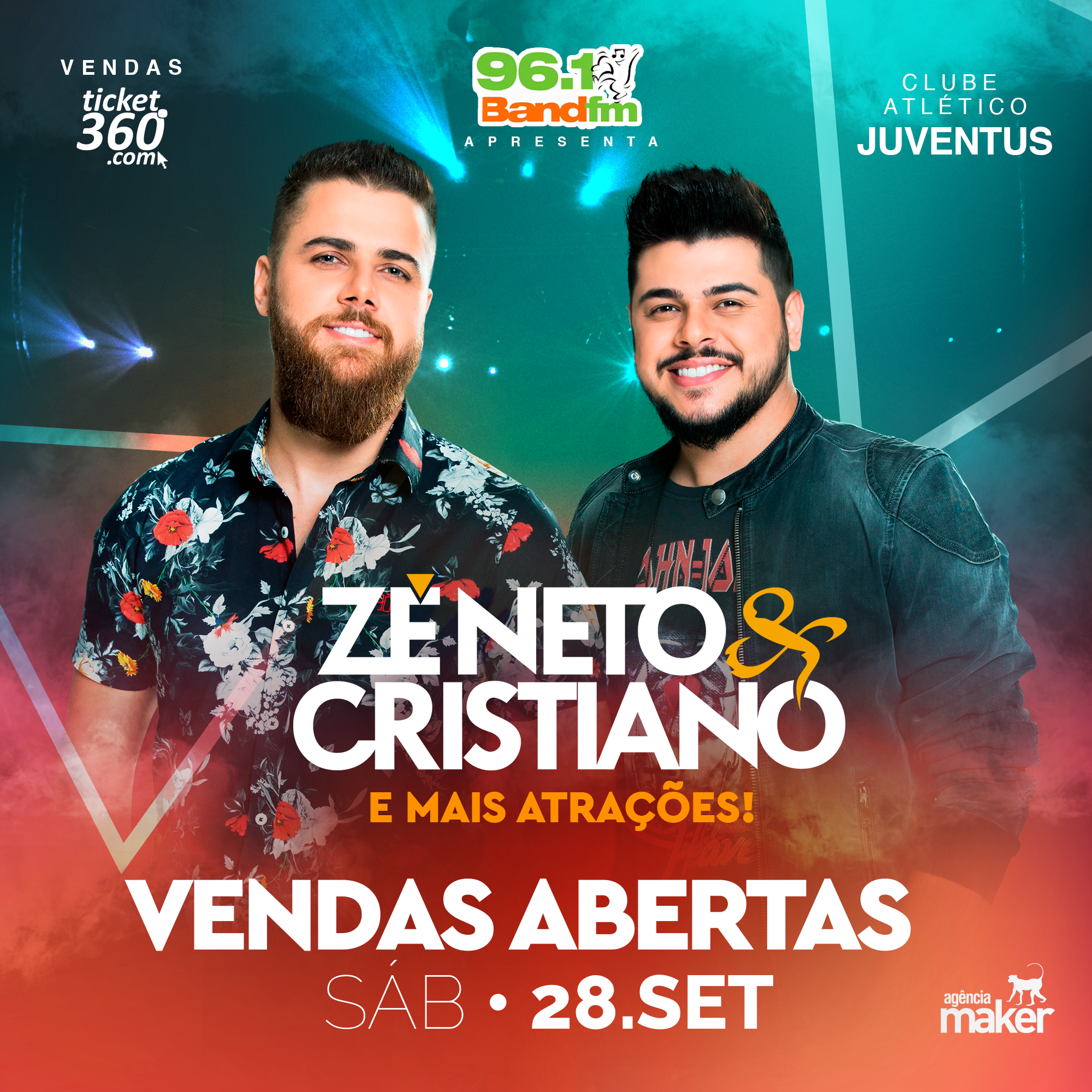 Show ZÉ NETO & CRISTIANO - Este evento não é organizado pelo Clube Atlético Juventus