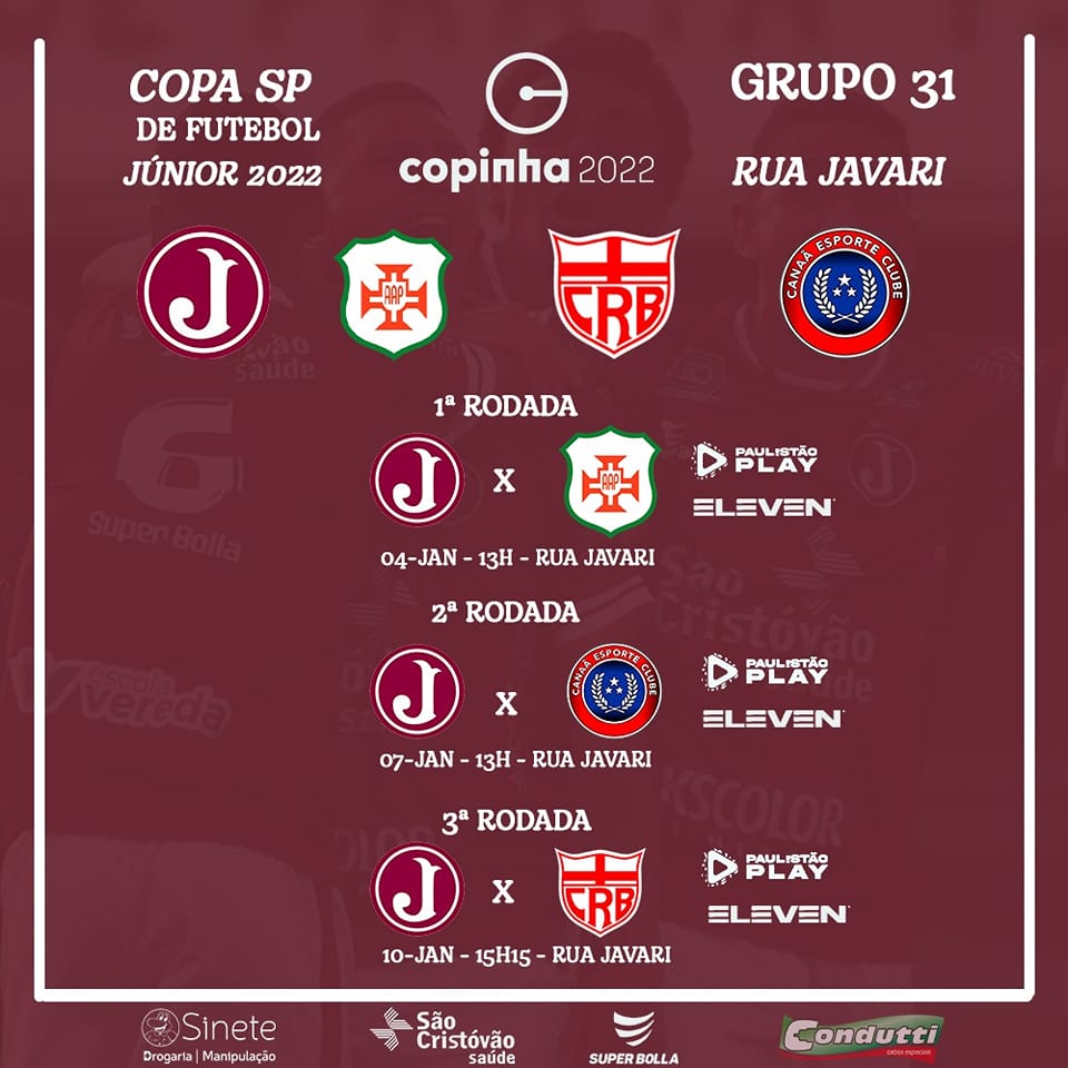 Copinha 2023: Federação Paulista divulga tabela da fase de grupos, copa sp  de futebol júnior