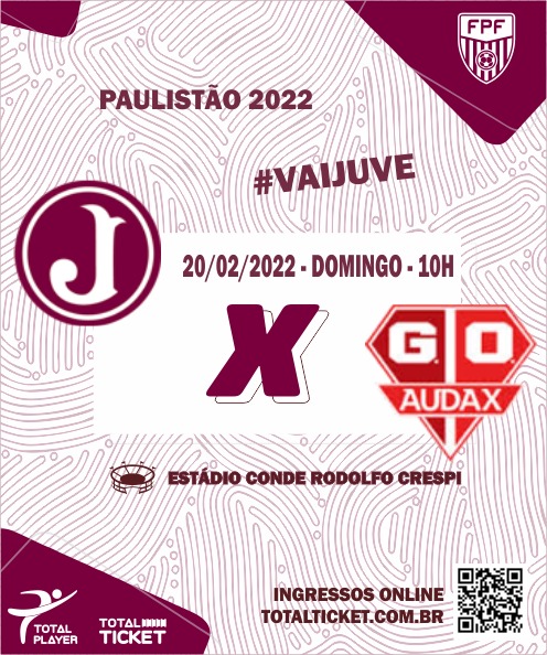 Ingressos Juventus x G.O. Audax - 8ª rodada do Paulista A2