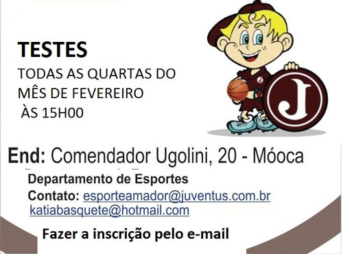 Clube promove testes para equipes de basquete