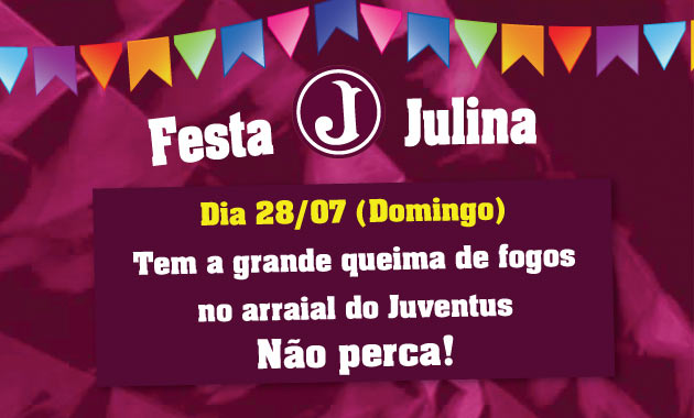 Juventus encerra Festa Julina com Queimas de Fogos