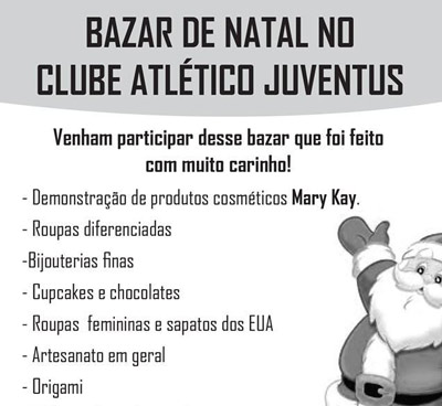 Departamento Sociocultural realiza Bazar de Natal
