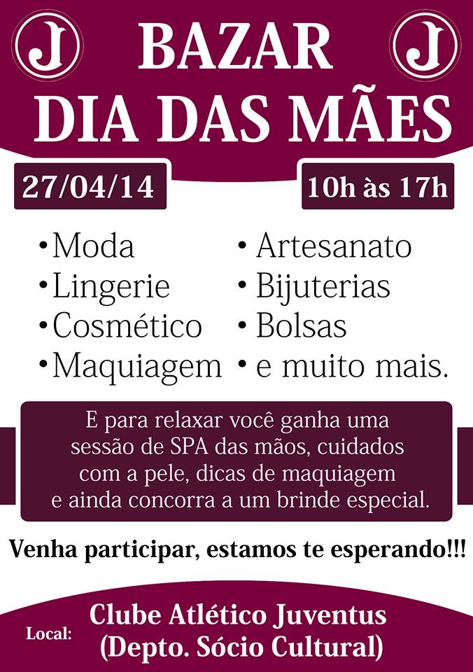 Bazar Dia das Mães