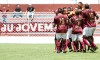 SÃO PAULO,SP,07.12.2015 - COPA SÃO PAULO JUNIORES 2015 - JUVENTUS x SANTO ANDRÉ - jogadores  do Juventus comemoram gol durante partida entre Juventus x Santo André válido pela 02º rodada do grupo Z da Copa São Paulo Juniores no estádio Conde Rodolfo Crespi (rua Javari) na tarde desta quarta feira (07).(Foto Ale Vianna).