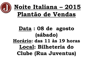 Festa Italiana – Plantão de Vendas