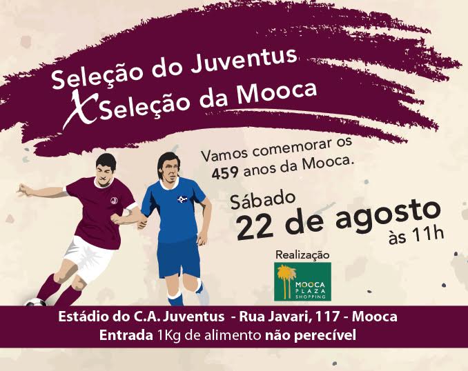 Seleções do Juventus e Mooca se enfrentam em amistosos comemorativos