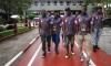 São Paulo,SP,Brasil 06 de Janeiro  2016 -VISITA PEROLAS NEGRAS HAI JUVENTUS - Jogadores do Perolas Negras visitaram na tarde de hoje o Clube Atlético Juventus.(Foto: Ale Vianna/Eleven).