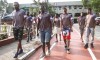 São Paulo,SP,Brasil 06 de Janeiro  2016 -VISITA PEROLAS NEGRAS HAI JUVENTUS - Jogadores do Perolas Negras visitaram na tarde de hoje o Clube Atlético Juventus.(Foto: Ale Vianna/Eleven).