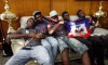 São Paulo,SP,Brasil 06 de Janeiro  2016 -VISITA PEROLAS NEGRAS HAI JUVENTUS - Jogadores do Perolas Negras visitaram na tarde de hoje o Clube Atlético Juventus.(Foto: Ale Vianna/Eleven).