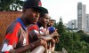 São Paulo,SP,Brasil 06 de Janeiro  2016 -VISITA PEROLAS NEGRAS HAI JUVENTUS - Jogadores do Perolas Negras visitaram na tarde de hoje o Clube Atlético Juventus.(Foto: Ale Vianna/Eleven).