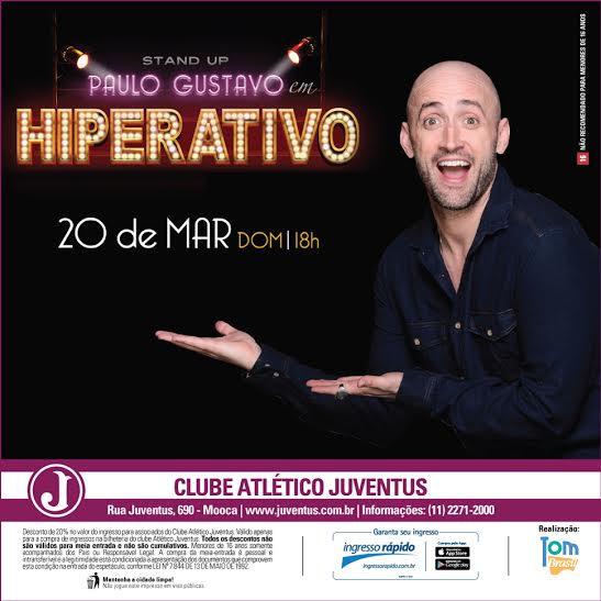 Stand UP com Paulo Gustavo em Hiperativo