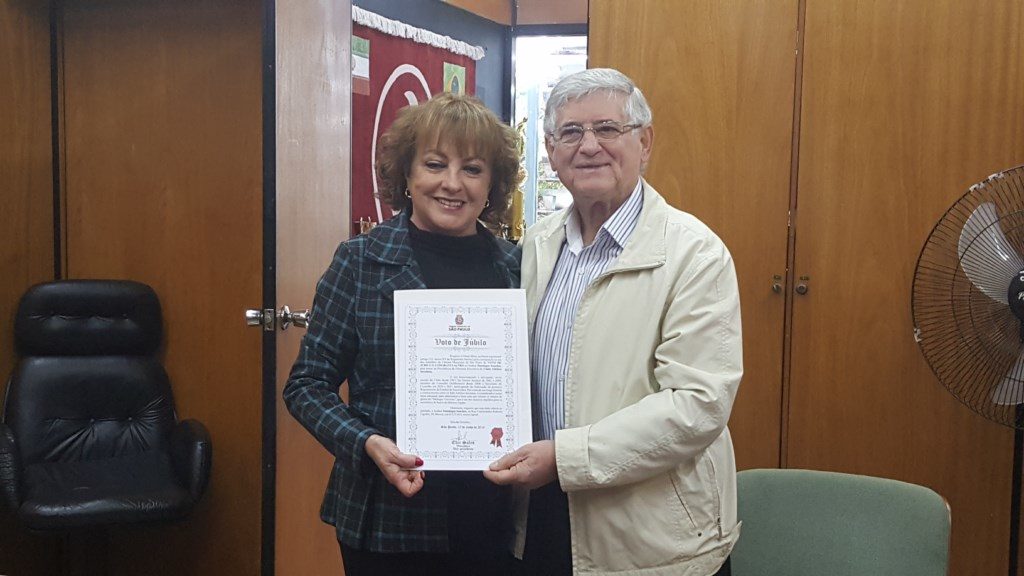 Presidente recebe o Voto de Jubilo da Câmara de Municipal de São Paulo