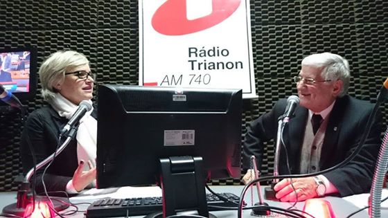 Sanches concede entrevista na Rádio Trianon