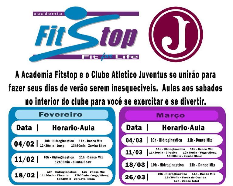 Fit Stop e Juventus oferecem Atividades Gratuitas aos Associados