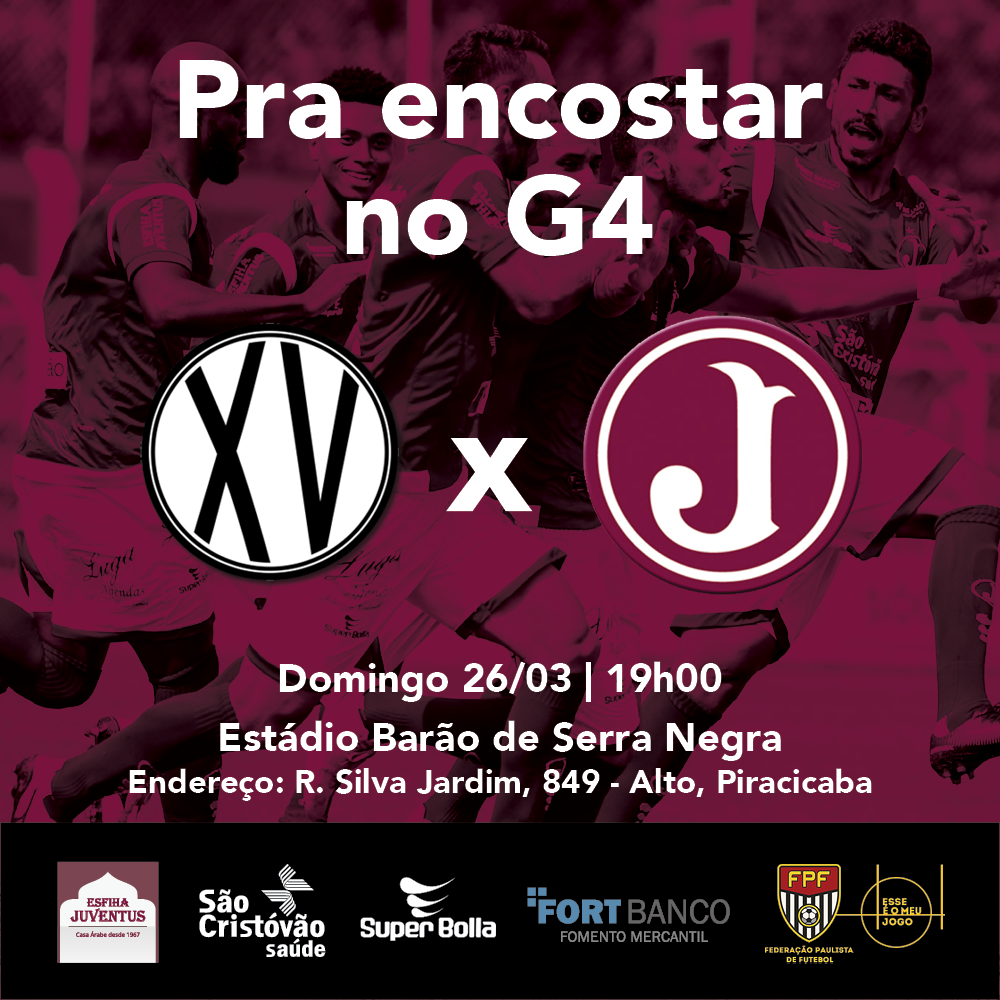 Paulista A2 – XV de Piracicaba X Juventus