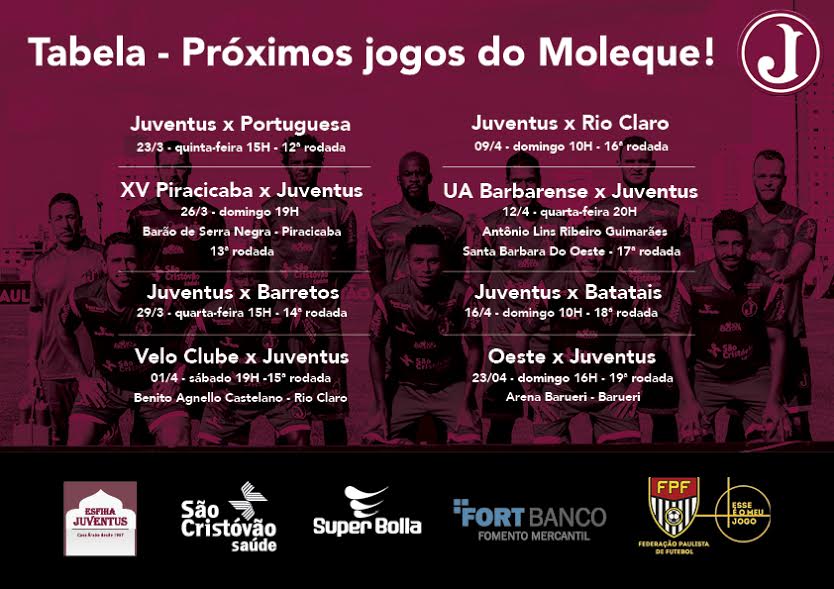 Campeonato Paulista Série A2 – Tabela Próximos Jogos
