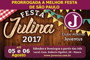 Arraiá Juventino continua até 06 de Agosto
