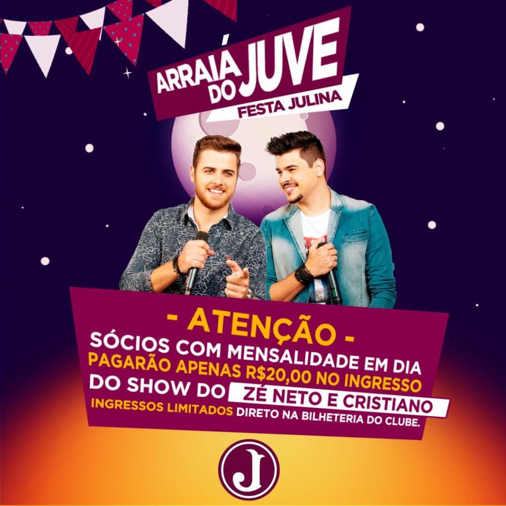 Desconto para sócio no show Zé Neto e Cristiano