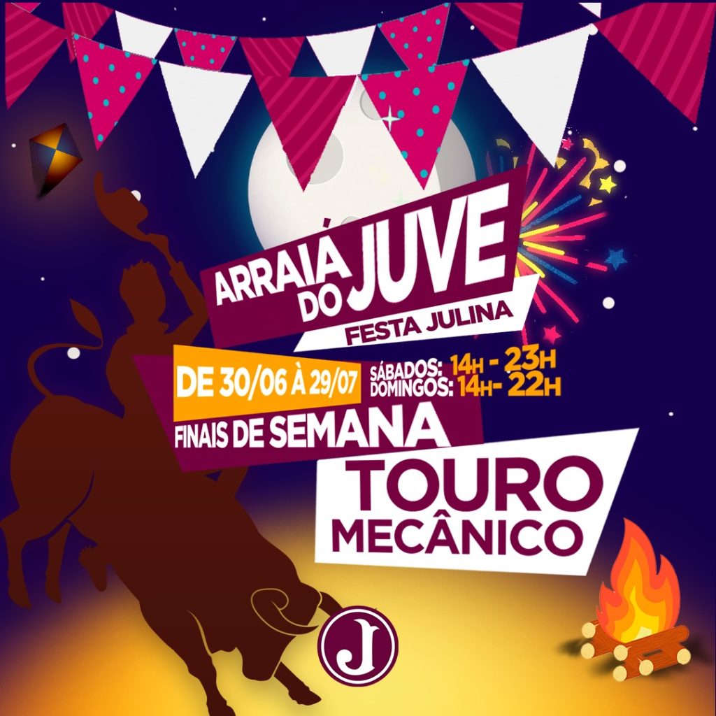 Arraiá do Juve continua neste sábado e domingo