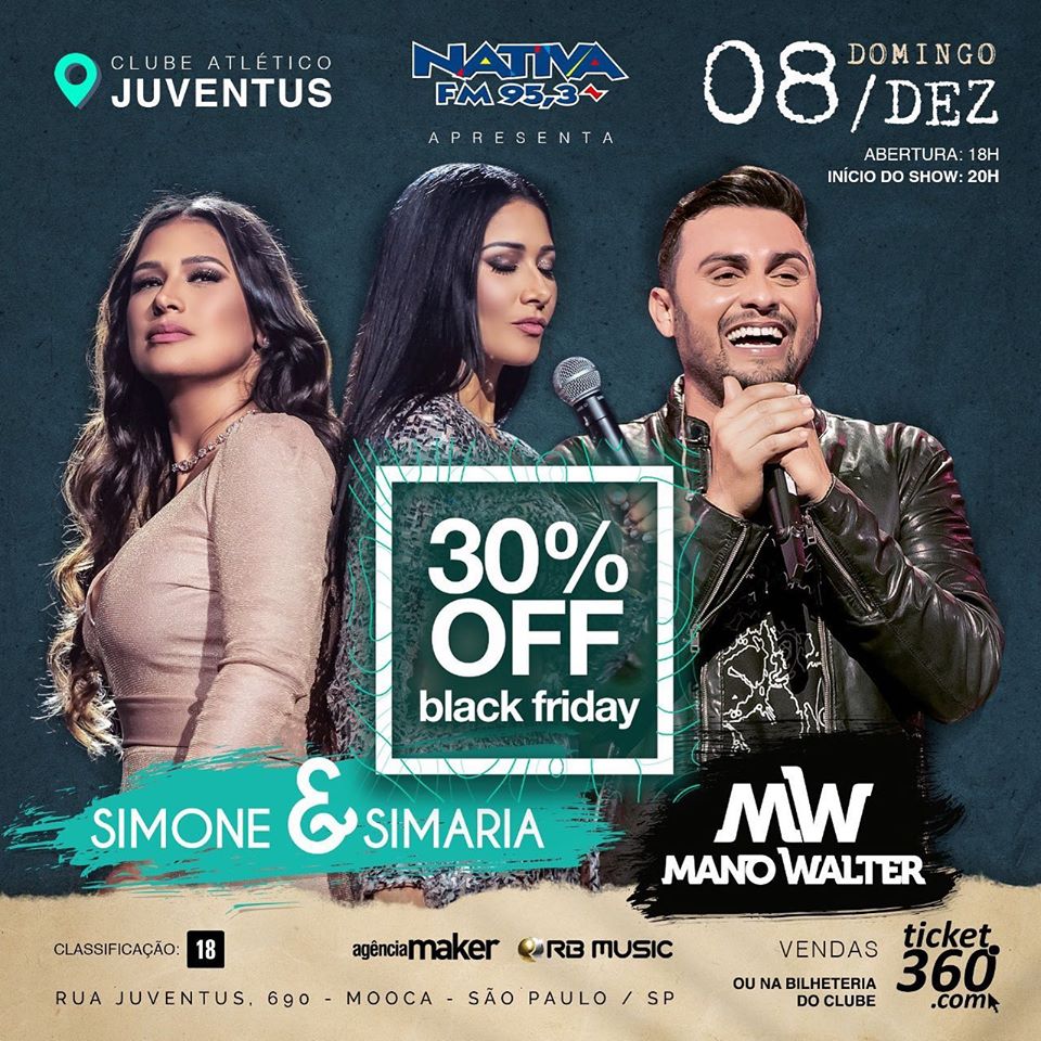 Black Friday no show da Simone & Simaria e Mano Walter
