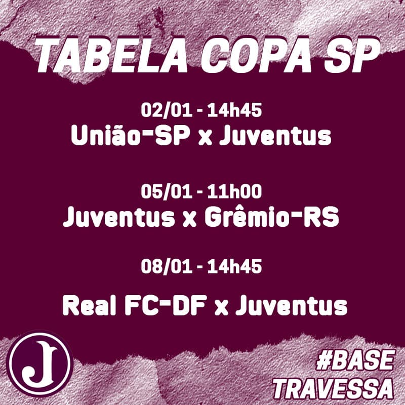 Tabela da Copa São Paulo é divulgada e Juventus estreia no primeiro dia