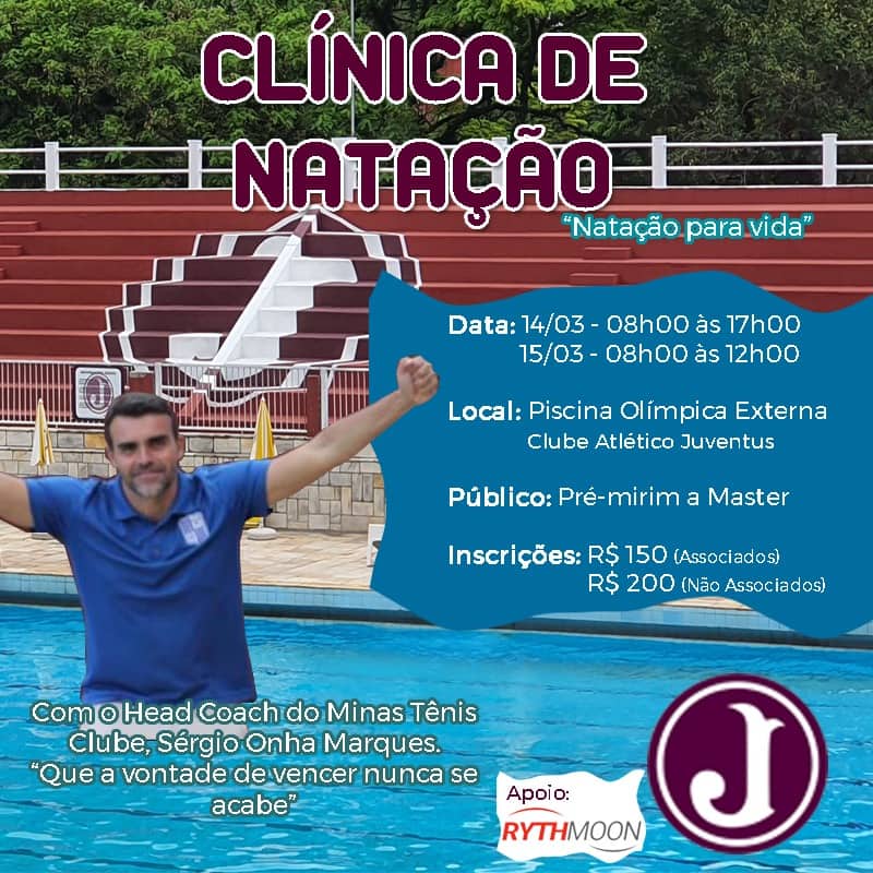 Juventus realiza primeira Clínica de Natação no Clube Social