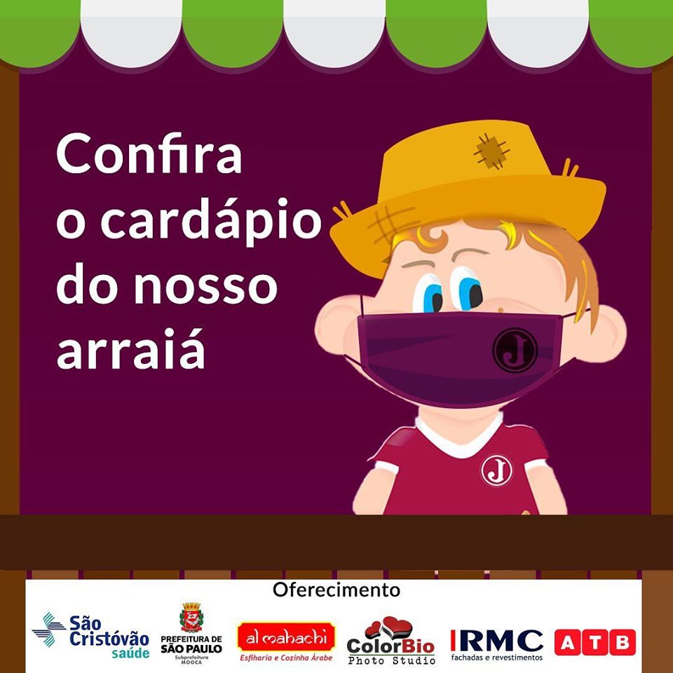 Cardápio do Drive Julino Solidário