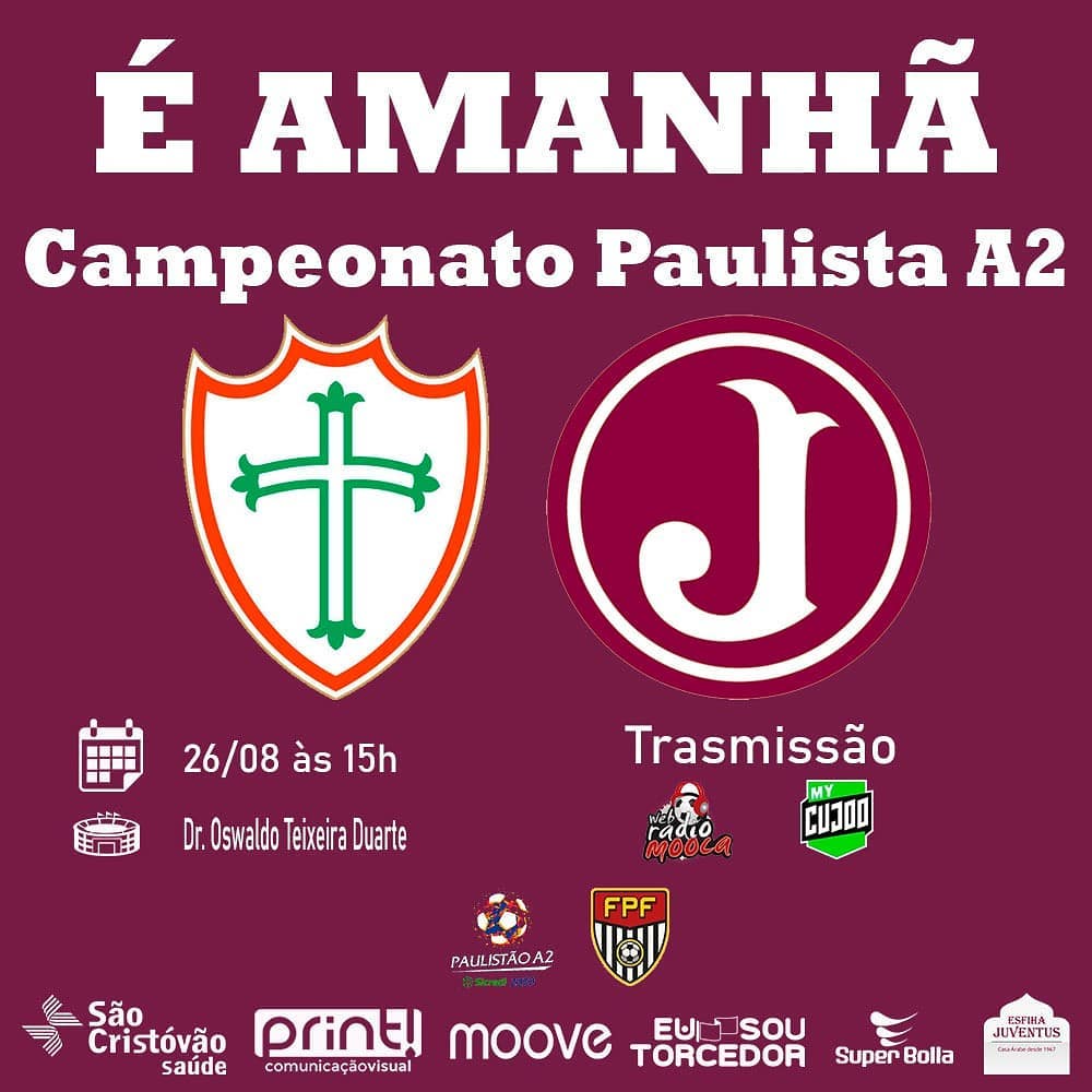 Juventus enfrenta a Portuguesa no Canindé pela A2
