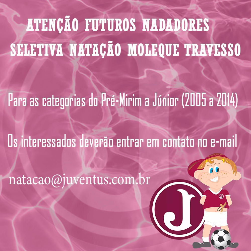 Seletiva de Natação Moleque Travesso