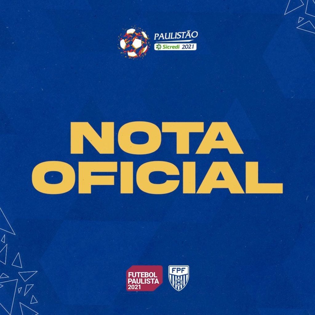 Nota Oficial – Paralisação – Paulistão A2 Sicredi