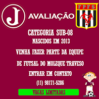 Avaliação Futsal – Categoria Sub 08