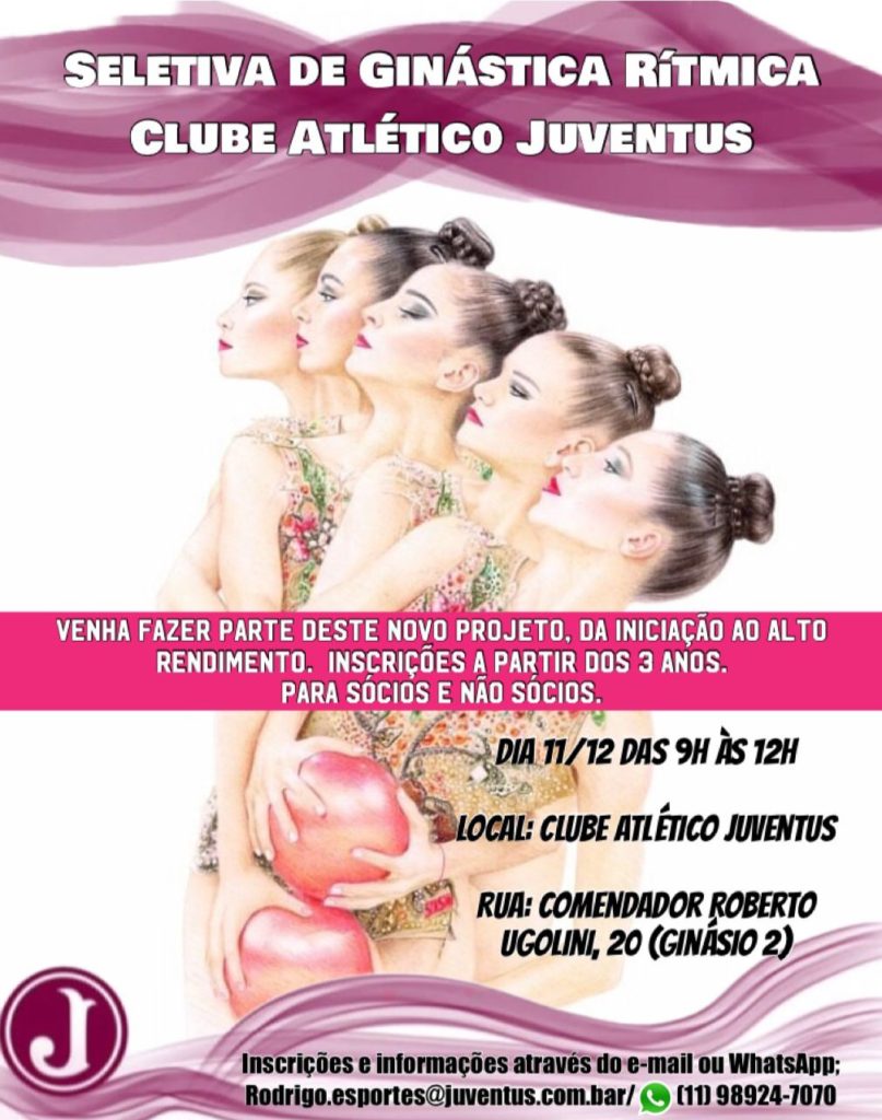 Juventus promove Seletiva de Ginástica Rítmica