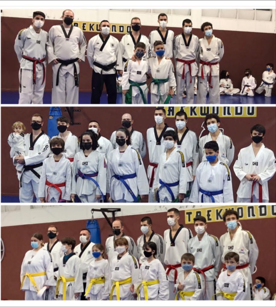 Alunos do Taekwondo trocam de Faixas