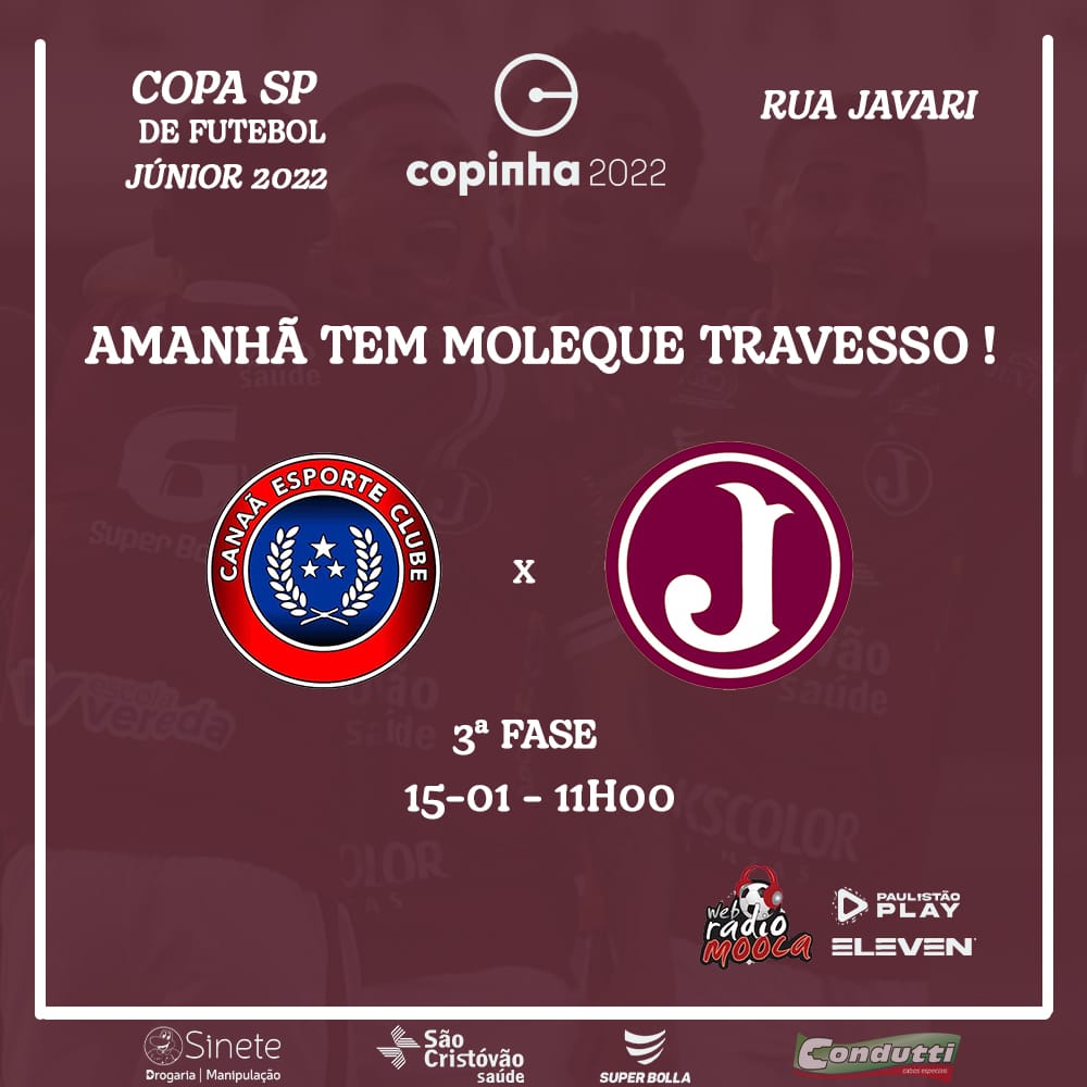 3ª Fase da Copa São Paulo de Futebol Júnior – Canaã x Juventus