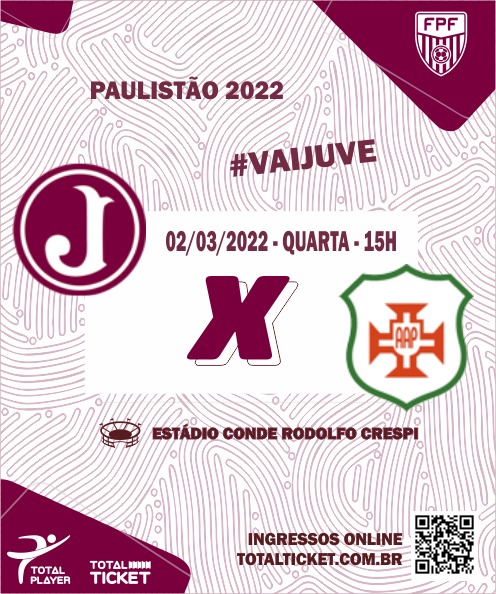 Ingressos – Juventus x Portuguesa Santista – 11ª Rodada Paulista A2