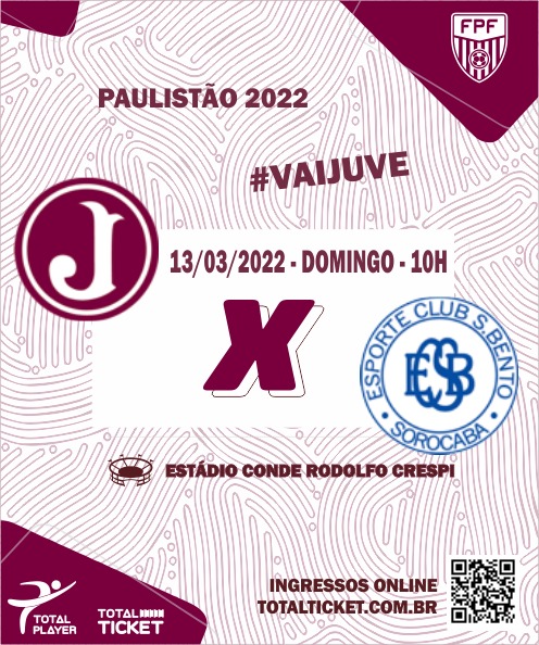 Ingressos Juventus x São Bento – 14ª rodada do Paulista A2