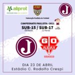 Juventus enfrenta o GO Audax no Paulista Sub 15 e Sub 17