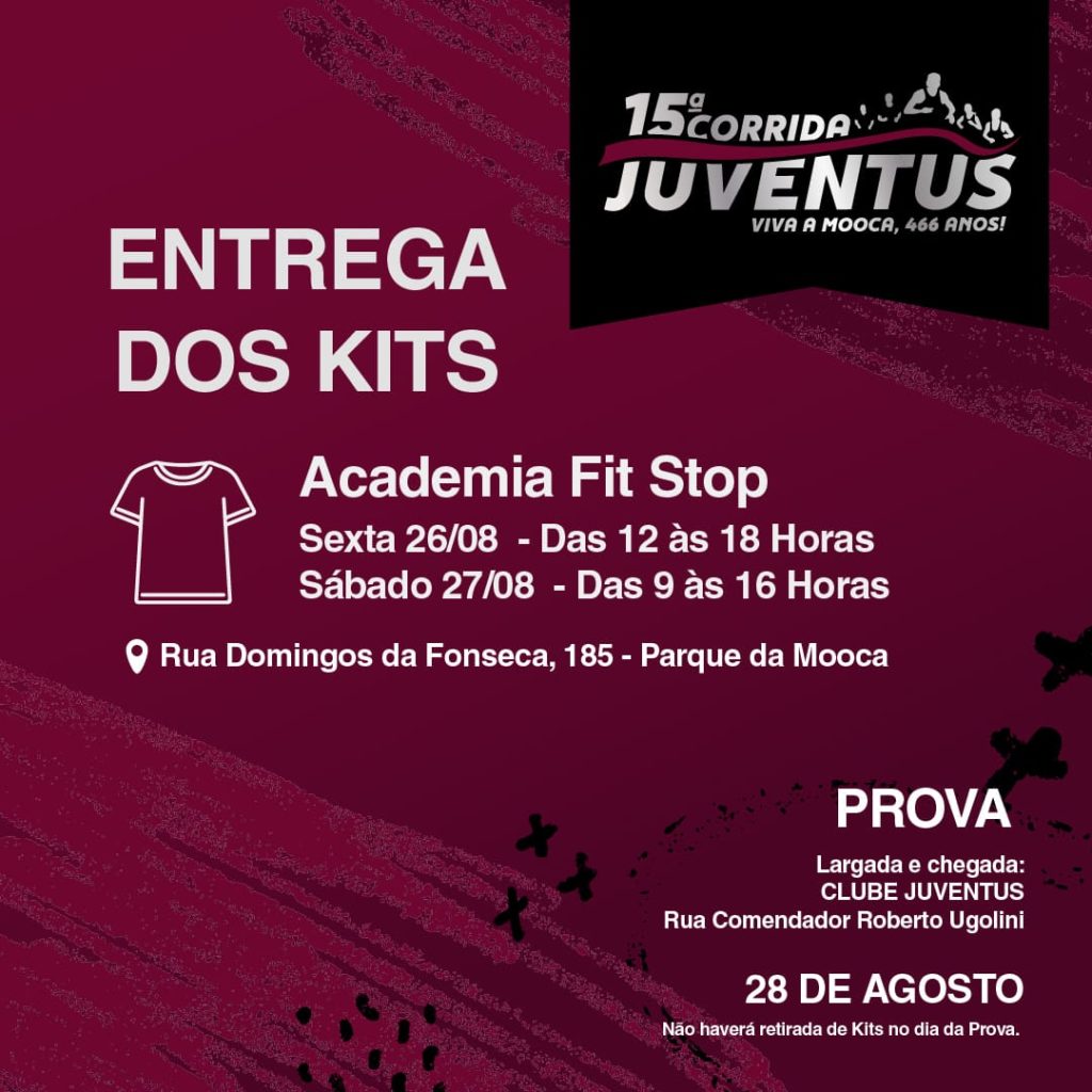15ª Corrida Juventus Viva a Mooca – Retirada dos Kits