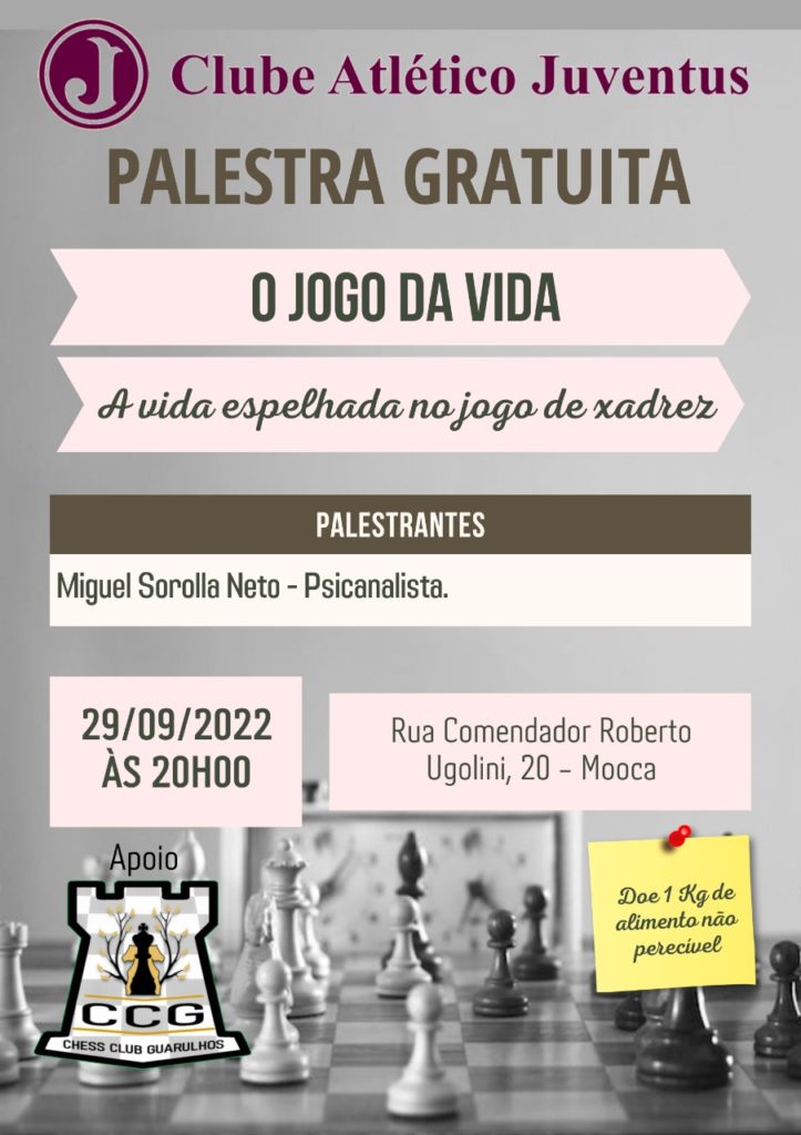 Departamento de Esportes promove Palestra sobre o Jogo de Xadrez