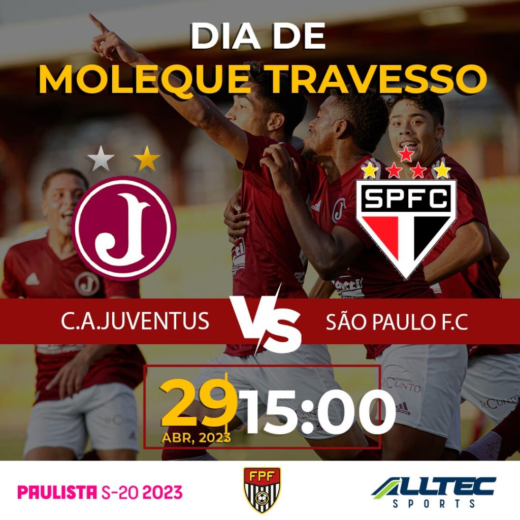 Juventus encara São Paulo no Paulista Sub 20 2023