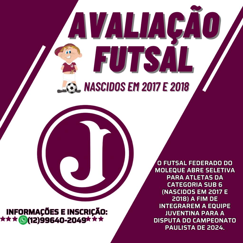 Futsal promove avaliação para a Categoria Sub 6