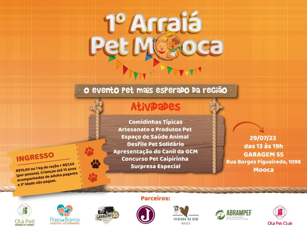 Juventus apoia o 1º Arraiá Pet Mooca de iniciativa do Grupo Olá Pet
