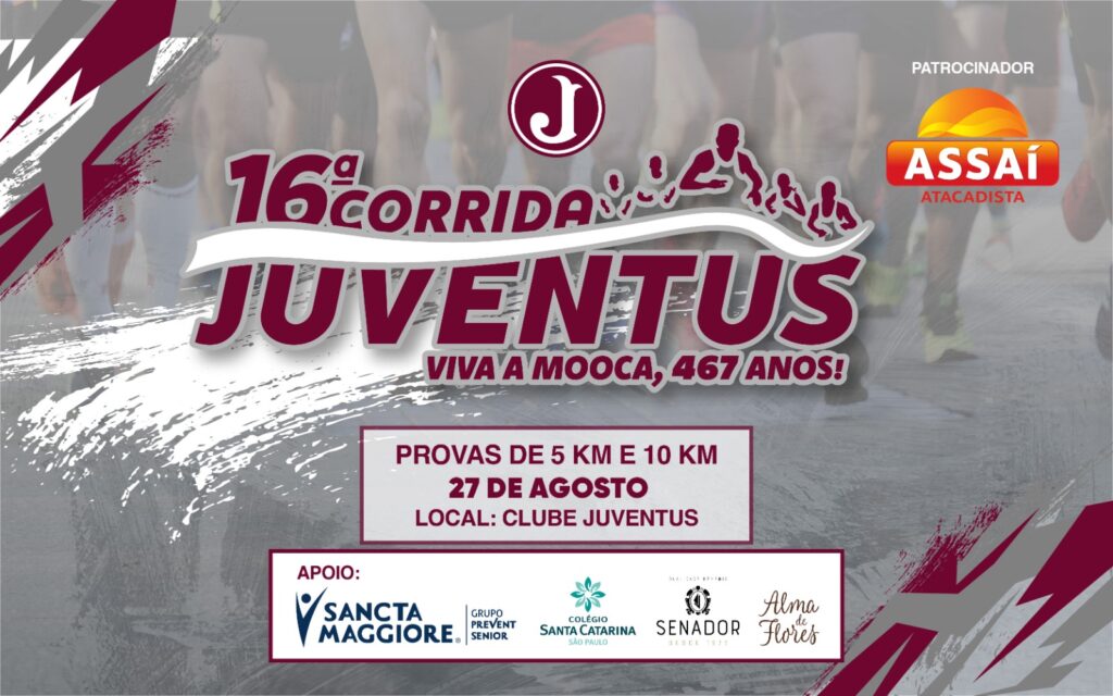 Juventus e Crono Sports promovem a 16ª Corrida Juventus Viva a Mooca