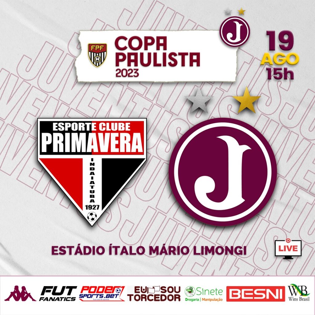 Juventus encara Primavera pela 8ª rodada da Copa Paulista 2023