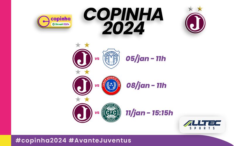 Veja os horários dos jogos do Juventus na Copinha e conheça os atletas selecionados