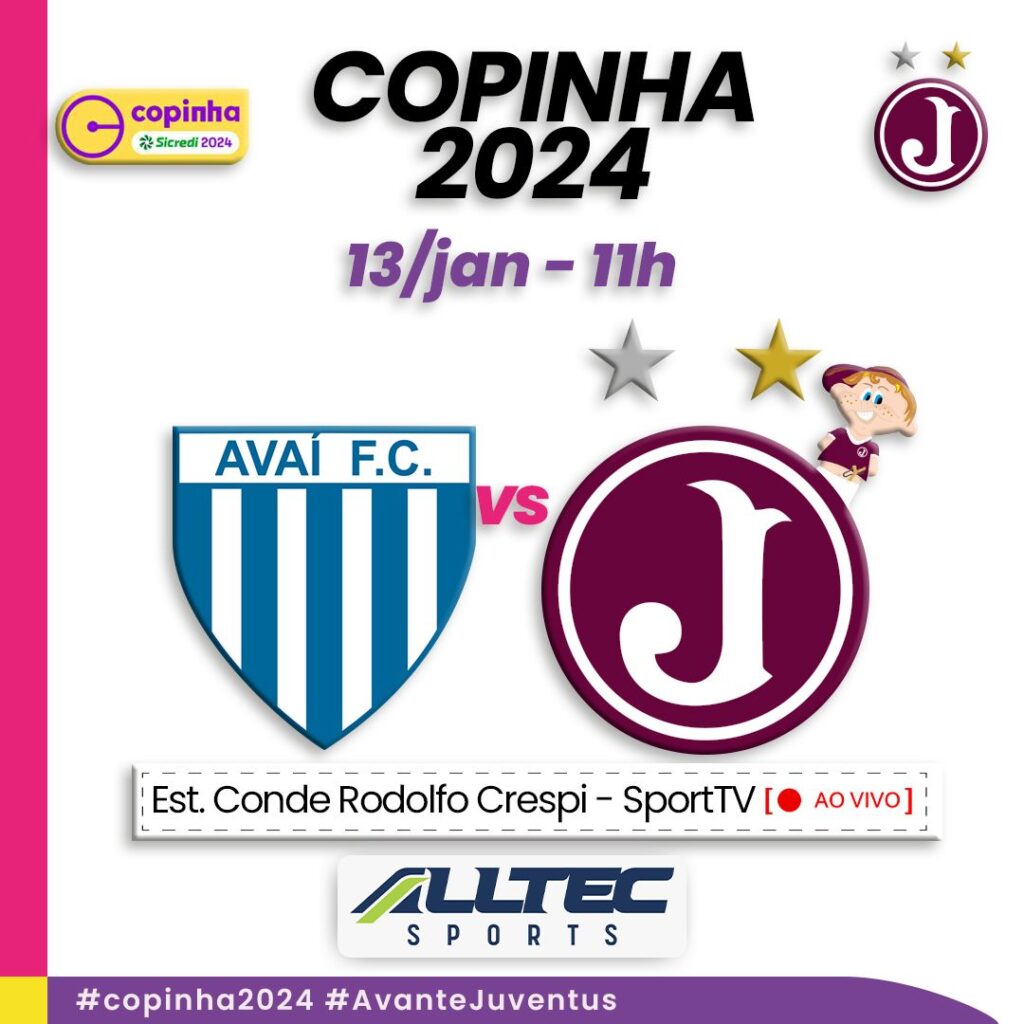 Juventus encara Avaí pela 2ª Fase da Copinha 2024
