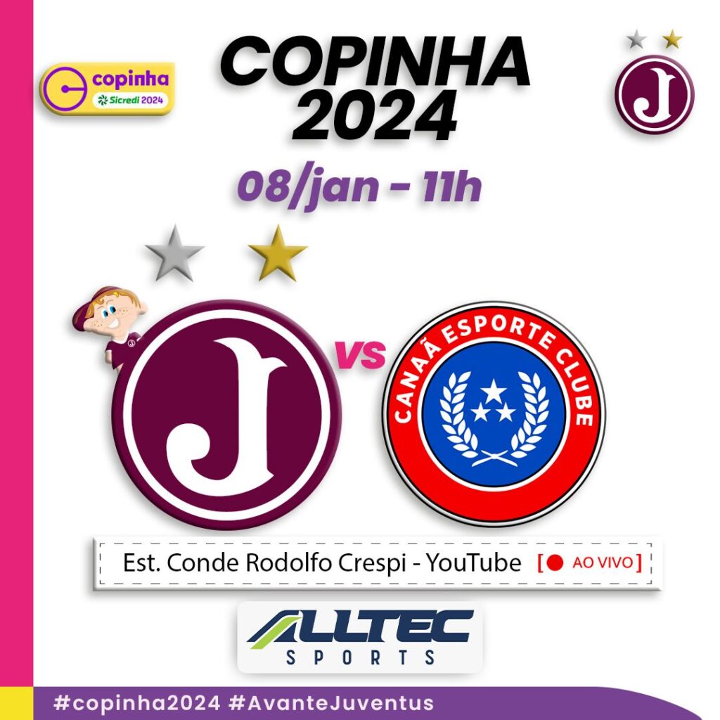 Juventus encara Canaã pela 2ª rodada da Copinha 2024