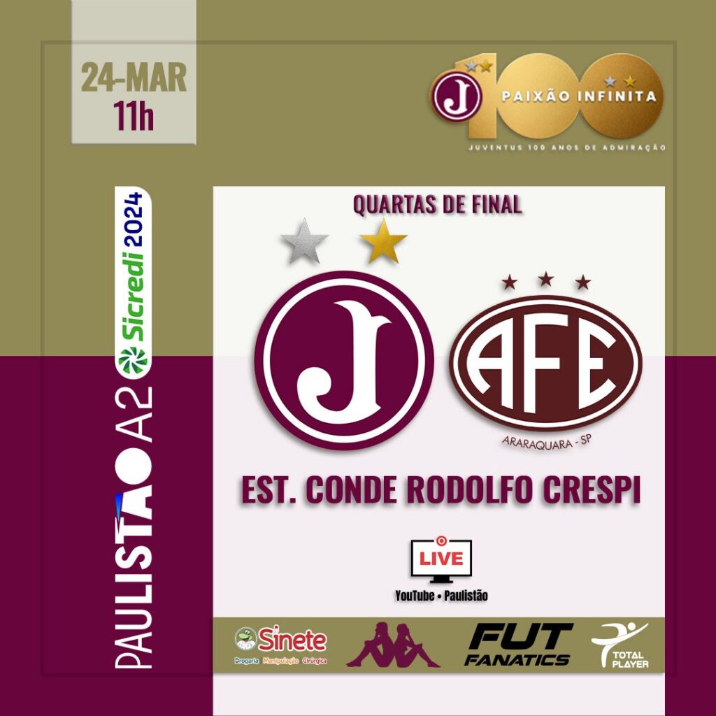 Ingressos Quarta de Final – Juventus x Ferroviária