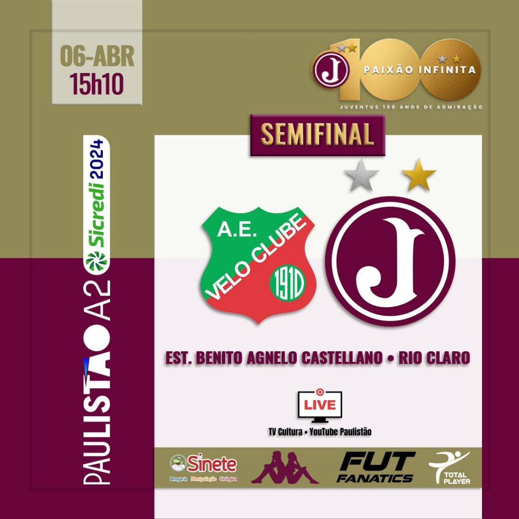 Paulista A2 2024 – Semifinal Velo Clube x Juventus